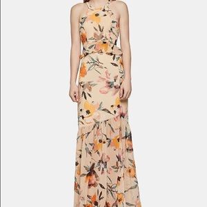 BGBGeneration Abstract Florals Halter Dress